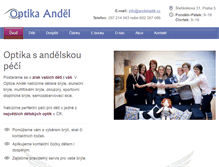 Tablet Screenshot of andeloptik.cz